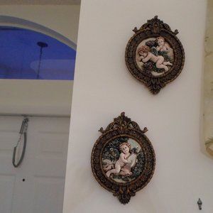Cherubs 3-D Wall Décor – Set of 2
